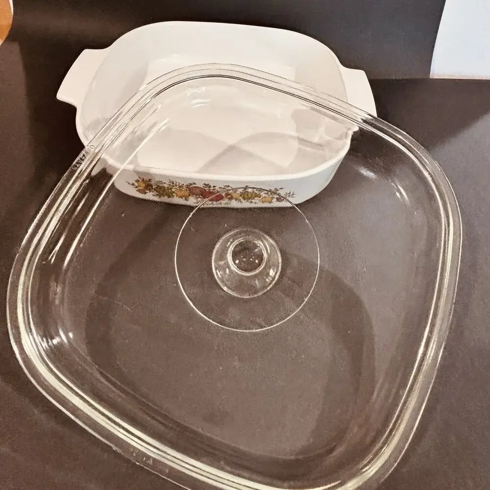Vintage Corning Ware Spice of Life A-10-B 2.5 Liter w/ Original Pyrex Dome Lid